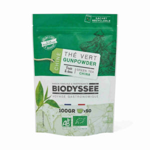 Thé vert Gunpower Chine 100 g Biodyssee