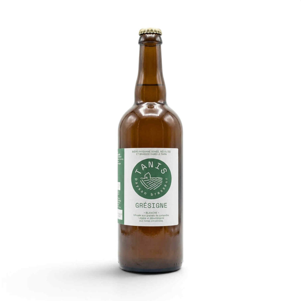 Bière blanche La Grésigne 75 cl Tanis