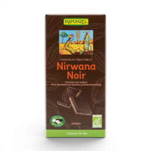 Chocolat noir Nirwana 55 % fourré praliné 100 g Rapunzel