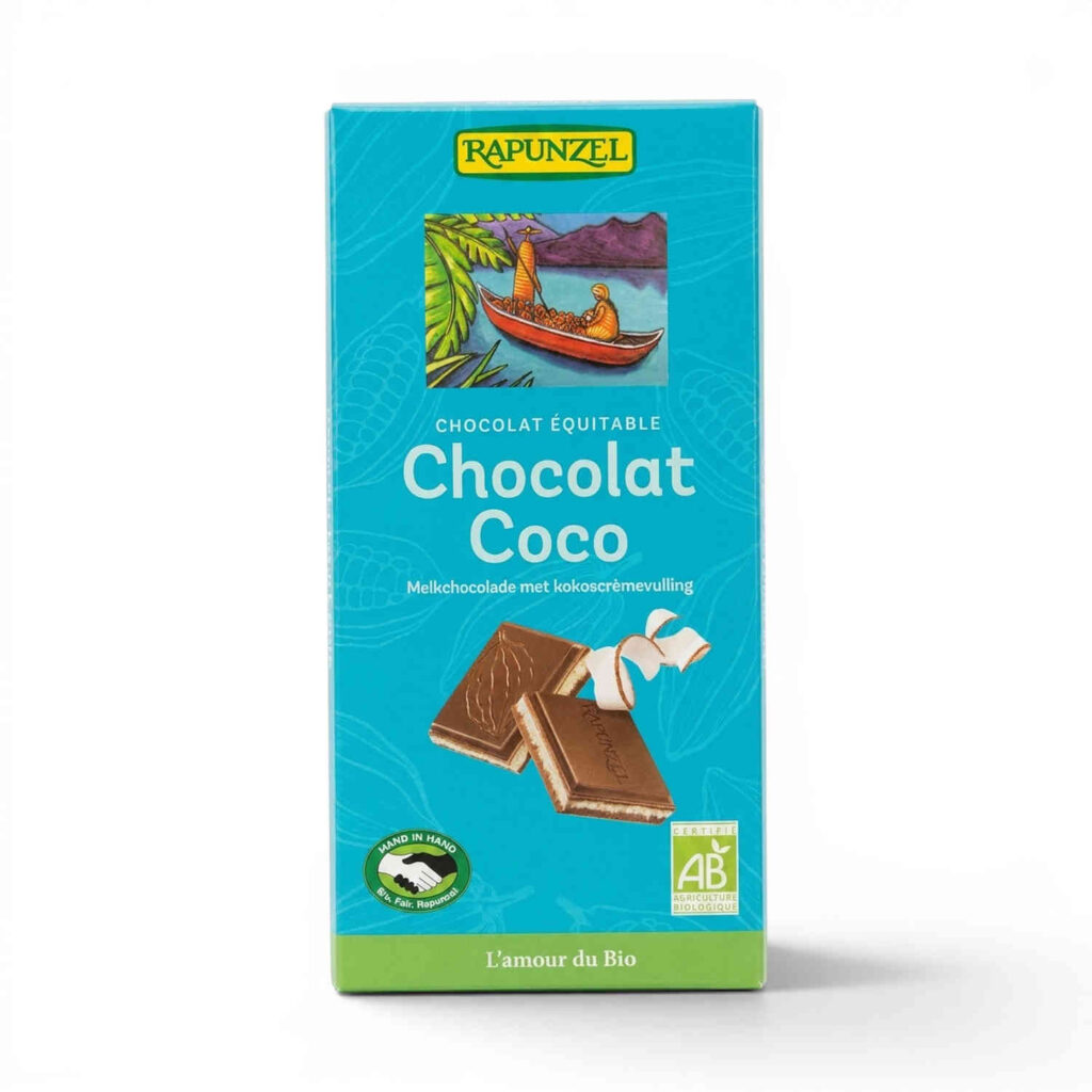 Chocolait Lait Fourre Coco 100gr Rapunzel