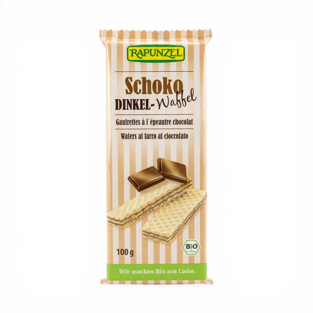 GAUFRETTES EPEAUTRE CHOCOLAT 100GR RAPUNZEL