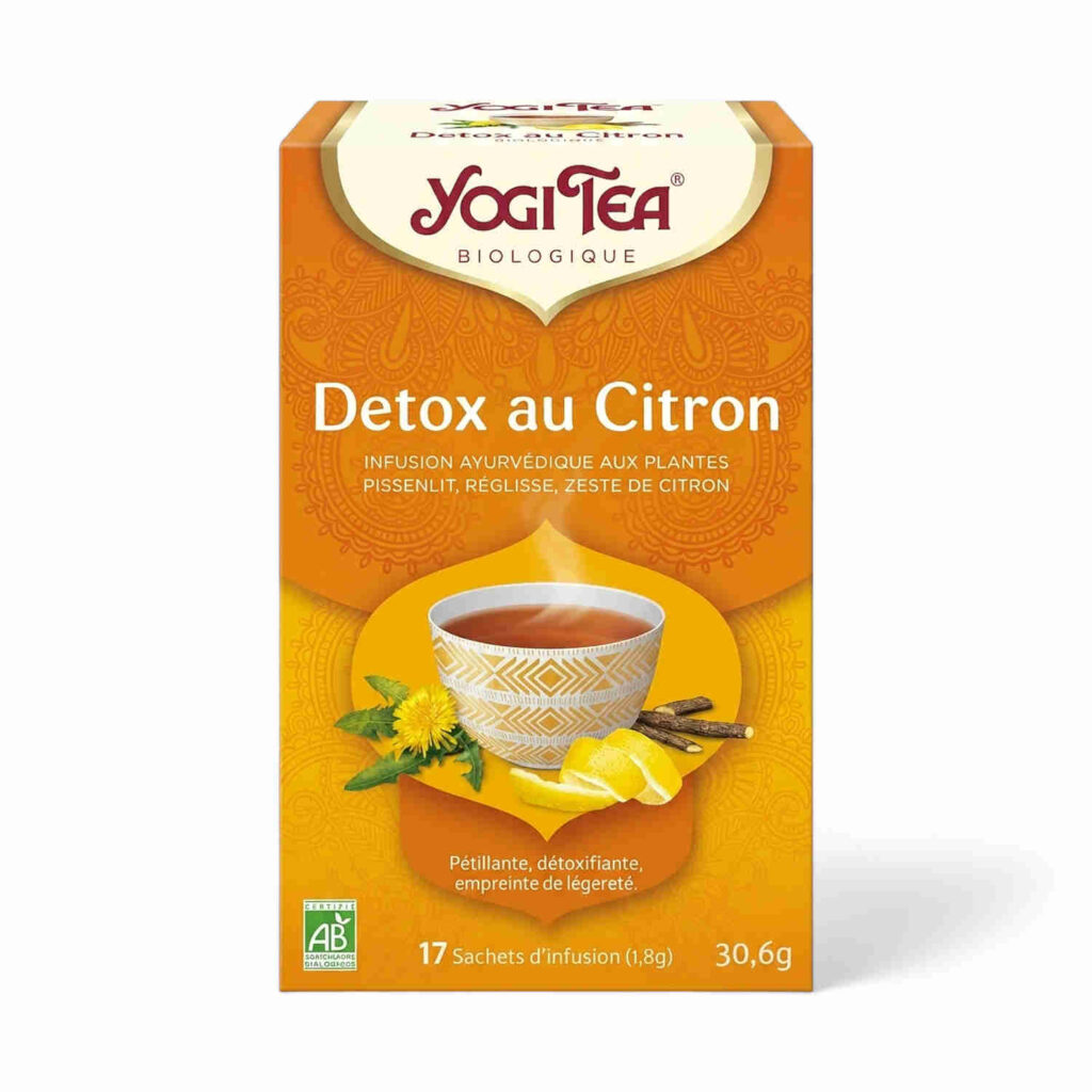 Infusion détox au citron 17 sachets Yogi Tea