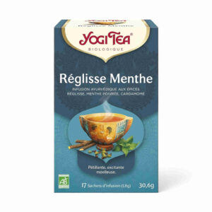 Infusion réglisse menthe 17 sachets Yogi Tea