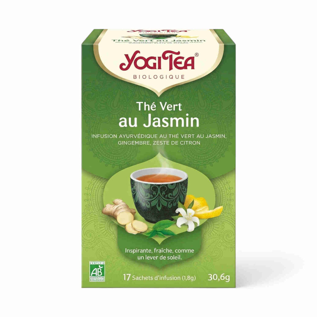 Infusion thé vert jasmin 17 sachets Yogi Tea