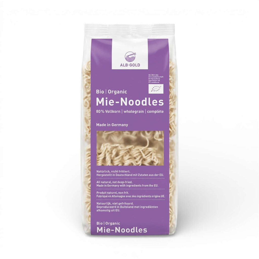 Nouilles mie noodles de blé complet 250 g Alb-Gold