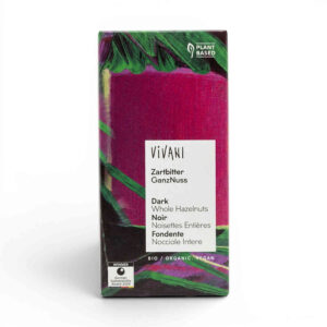 Tablette de chocolat noir aux noisettes entières 100 g Vivani