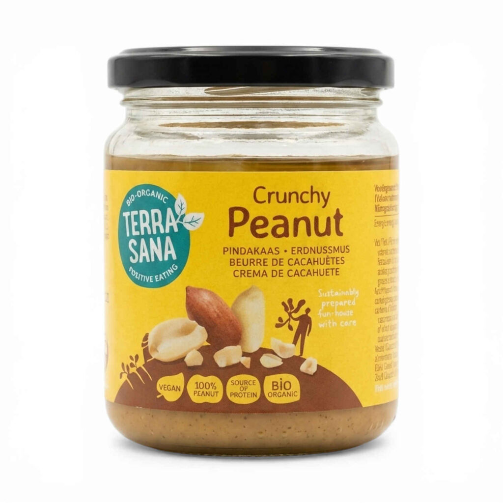 BEURRE DE CACAHUETTES CRUNCHY 250GR TERRA SANA