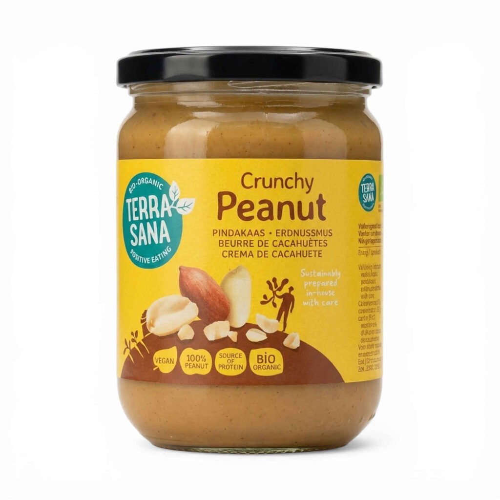 BEURRE DE CACAHUETTES CRUNCHY 500GR TERRA SANA
