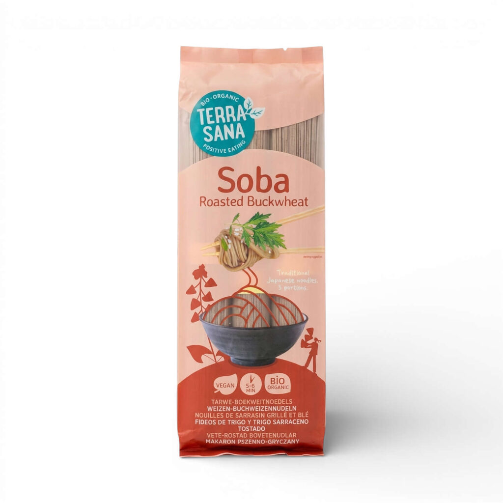 Soba Nouilles Sarrasin Grille/Ble 250gr Terrasana
