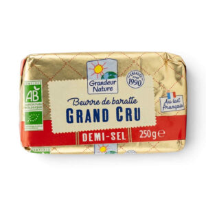 BEURRE DOUX AU LAIT CRU 250G GRANDEUR NATURE