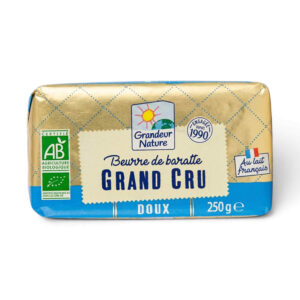 BEURRE 1/2 SEL AU LAIT CRU 250G GRANDEUR NATURE