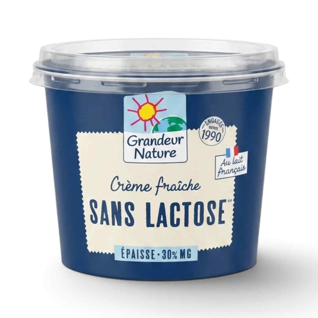 Crème Fraîche Épaisse Ss Lactose 20cl Grandeur Nature