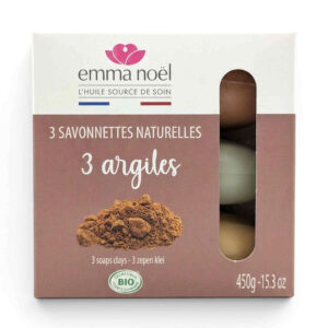 SAVONNETTE 3 ARGILES X3 EMMA NOEL