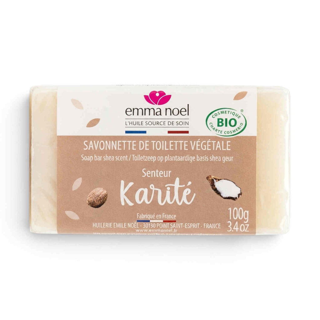 Savonnettes végétales karité 100 g Emma Noël