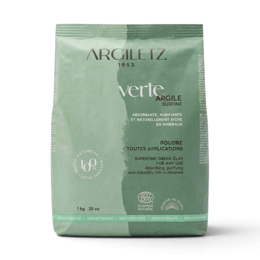 Argile verte surfine 1 kg Argiletz