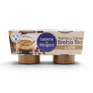 Crème dessert de brebis au café 2 x 100 g Laiterie du Périgord