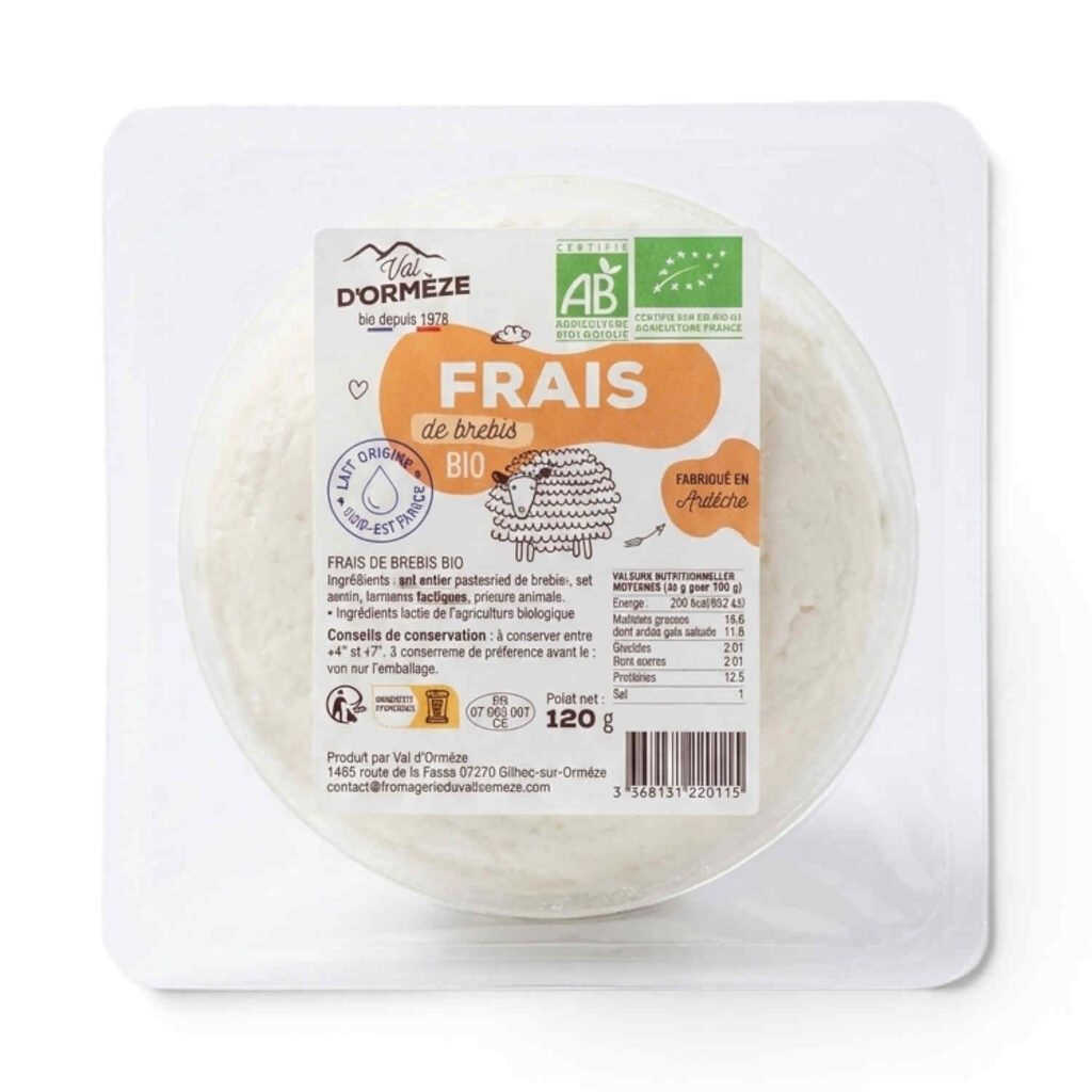 Brebis Frais 120g Val d'Ormeze