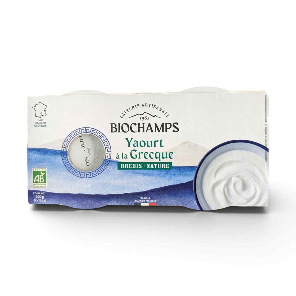 Yaourt à la Grecque Pur Brebis 2X150G Biochamps