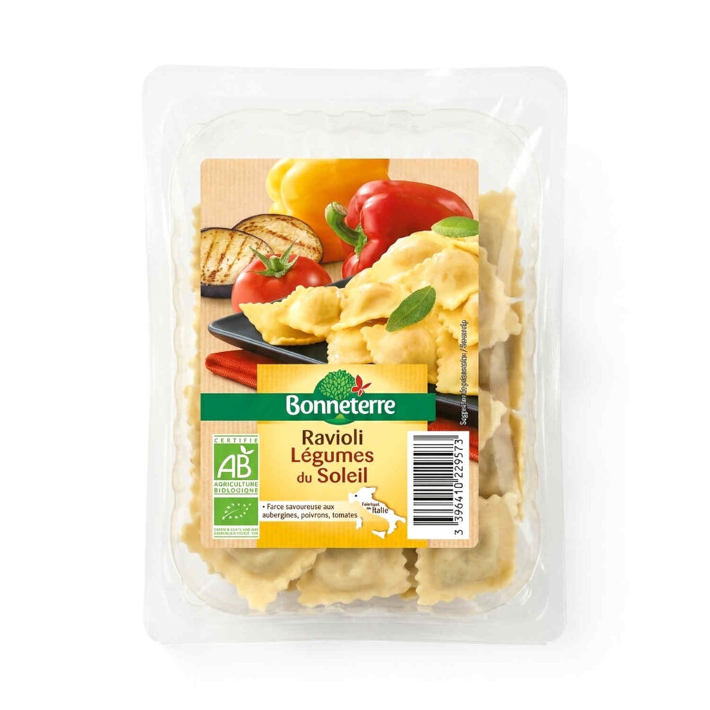 Raviolis Légumes du Soleil 250gr Bonneterre