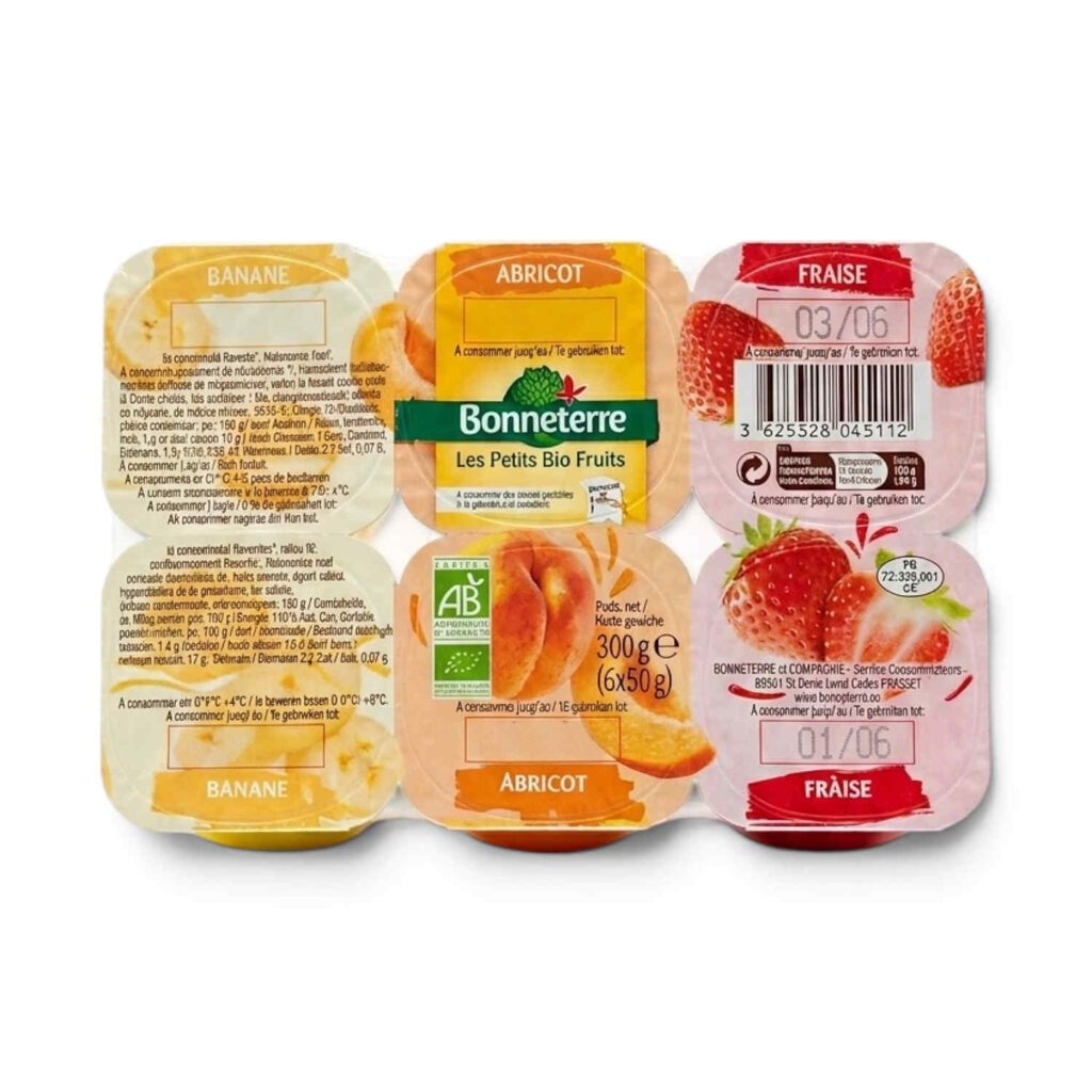 Les P'Tits Bio Fruits 6X50Gr Bonneterre