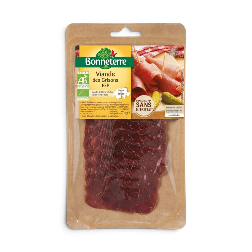Viande des Grisons Igp 70gr Bonneterre