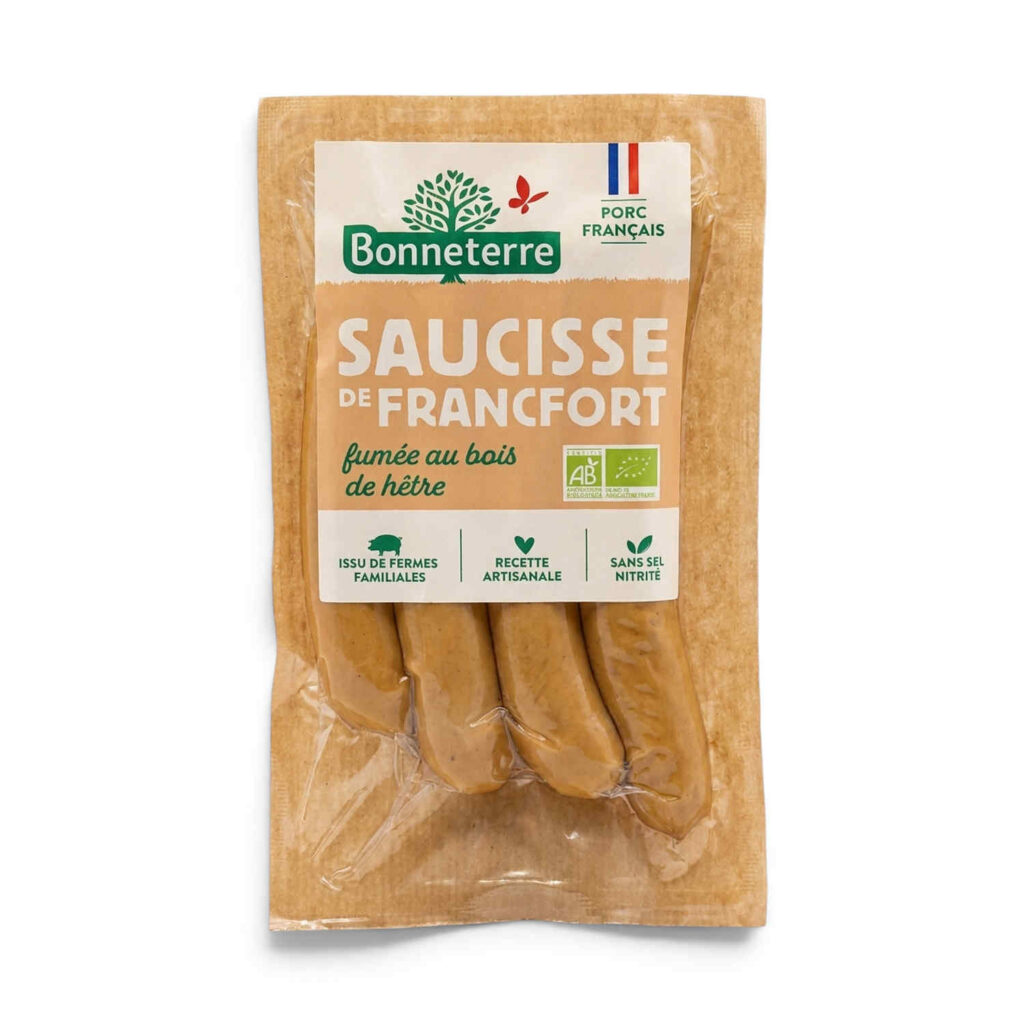 Saucisses de Francfort 240gr Bonneterre