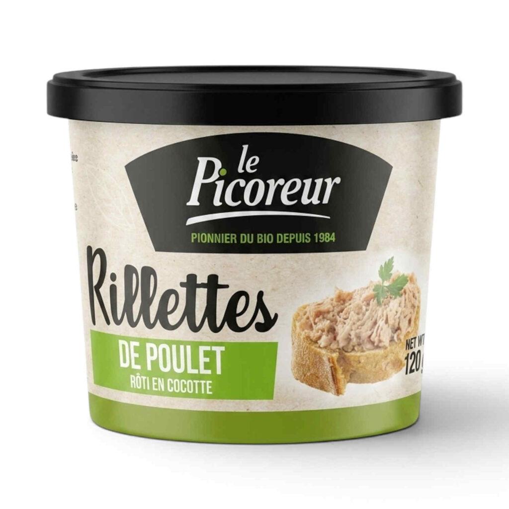 Rillette Fraîche de Poulet Roti en Cocotte 120g le Picoreur