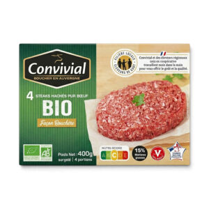 BOEUF HACHE 4X100GR CONVIVIAL