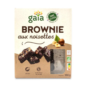 BROWNIES AUX NOISETTES 160GR GAIA
