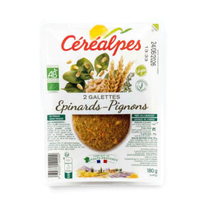 GALETTES EPINARDS PIGNON 2 X 90G CEREALPES D.
