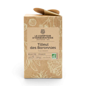Tisane de tilleul des Baronnies 20 sachets Le Comptoir d’Herboristerie