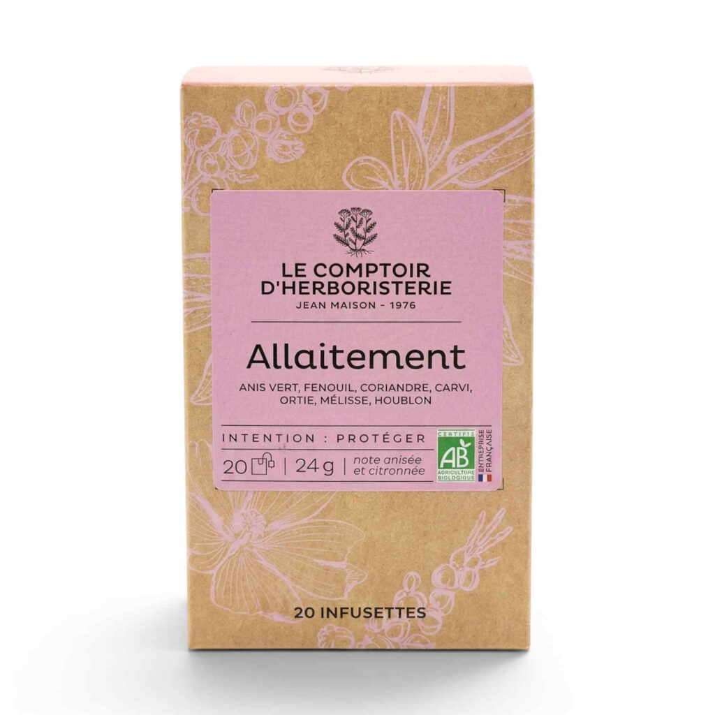 Tisane allaitement 20 sachets Le Comptoir d’Herboristerie
