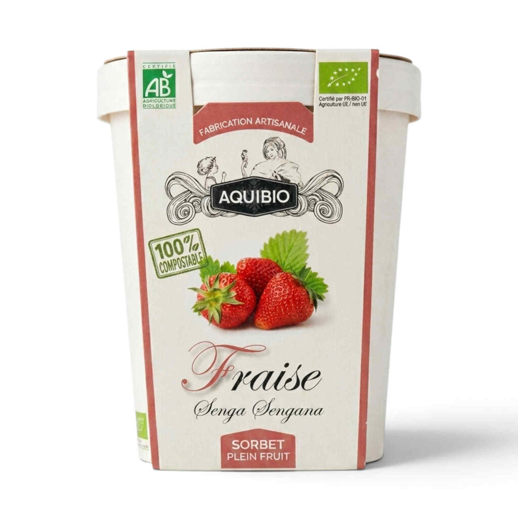 Sorbet Fraise 500ml Aquibio