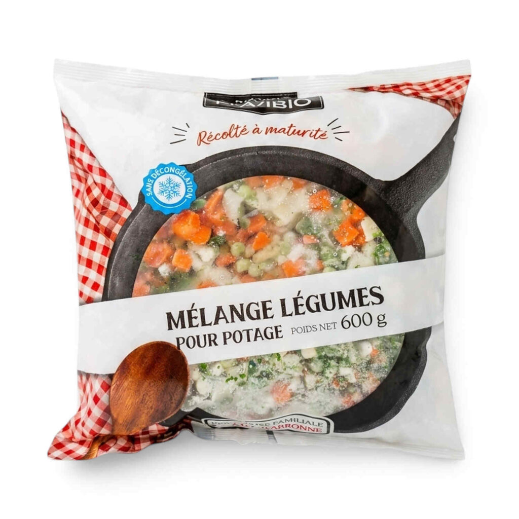 Melange Légumes Potage 600gr Aquibio