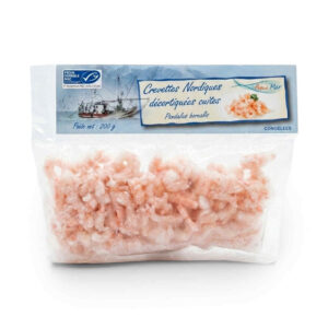 CREVETTES DECORTIQUEES NORDIQUE 200GR AQUABON