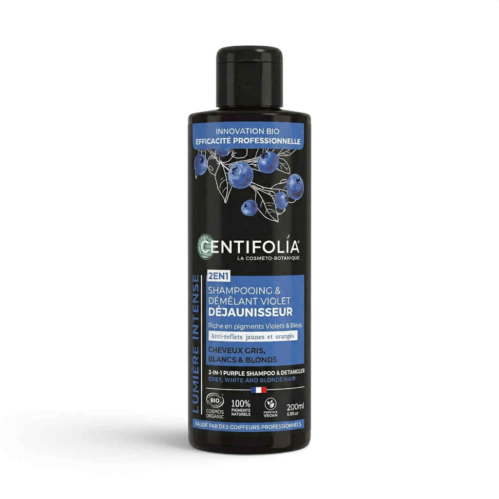 Shampooing démêlant déjaunisseur 2 en 1 200 ml Centifolia