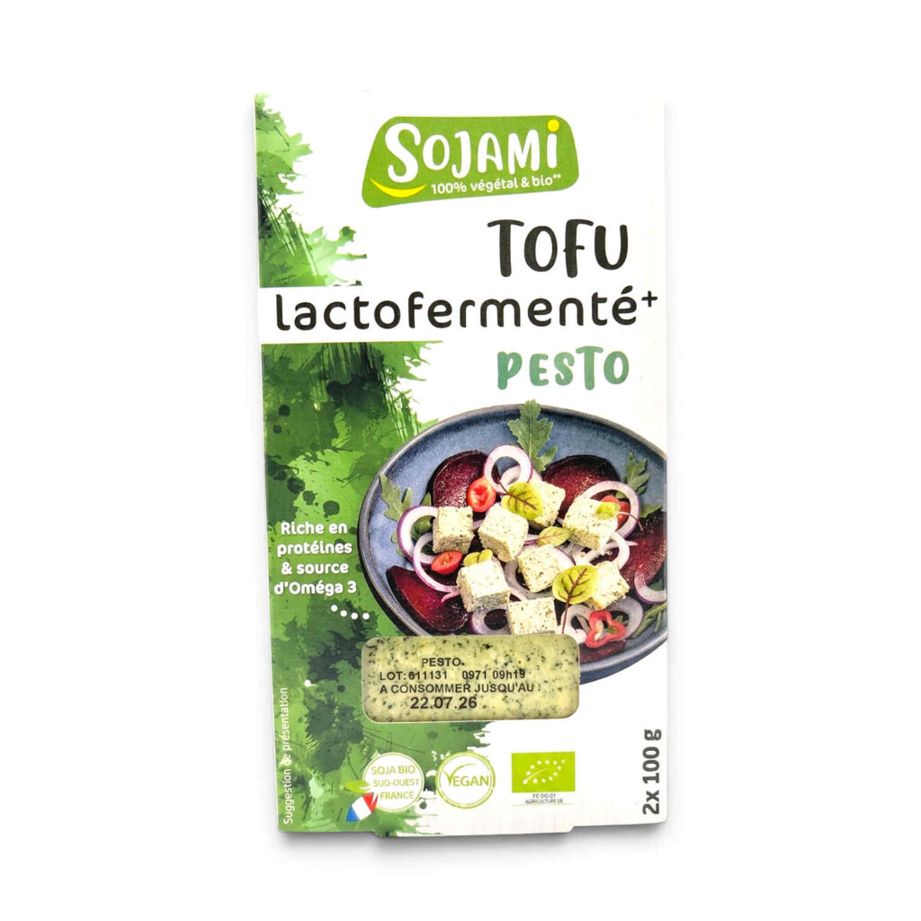 Tofu Lactofermente au Pesto 200g Sojami