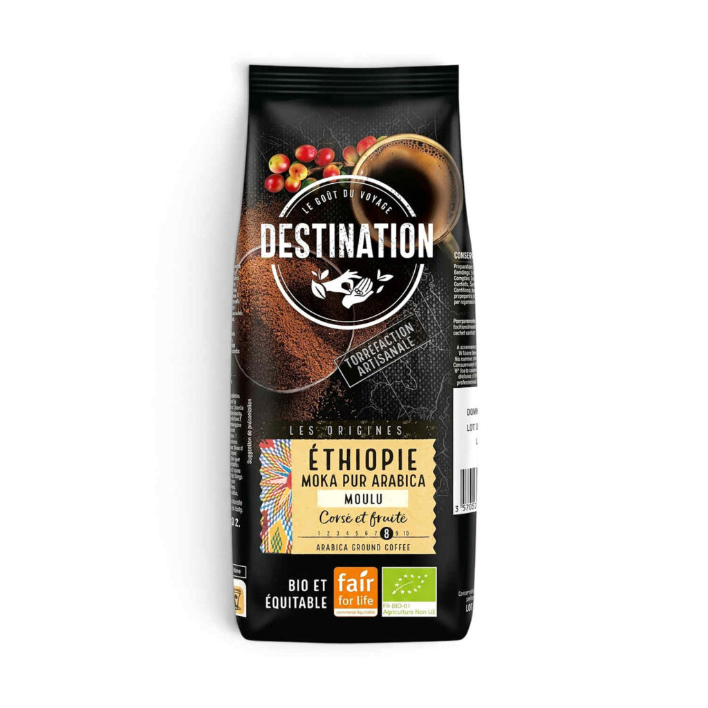 Café Moka Ethiopie Moulu 250gr Destination