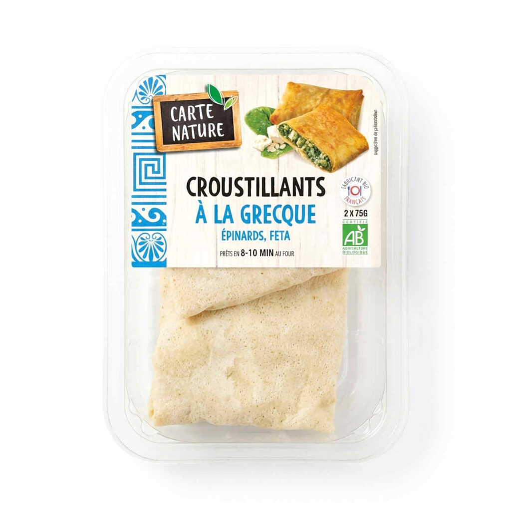 Croustillants à la Grecque Épinard Feta 2X75Gr Carte Nature