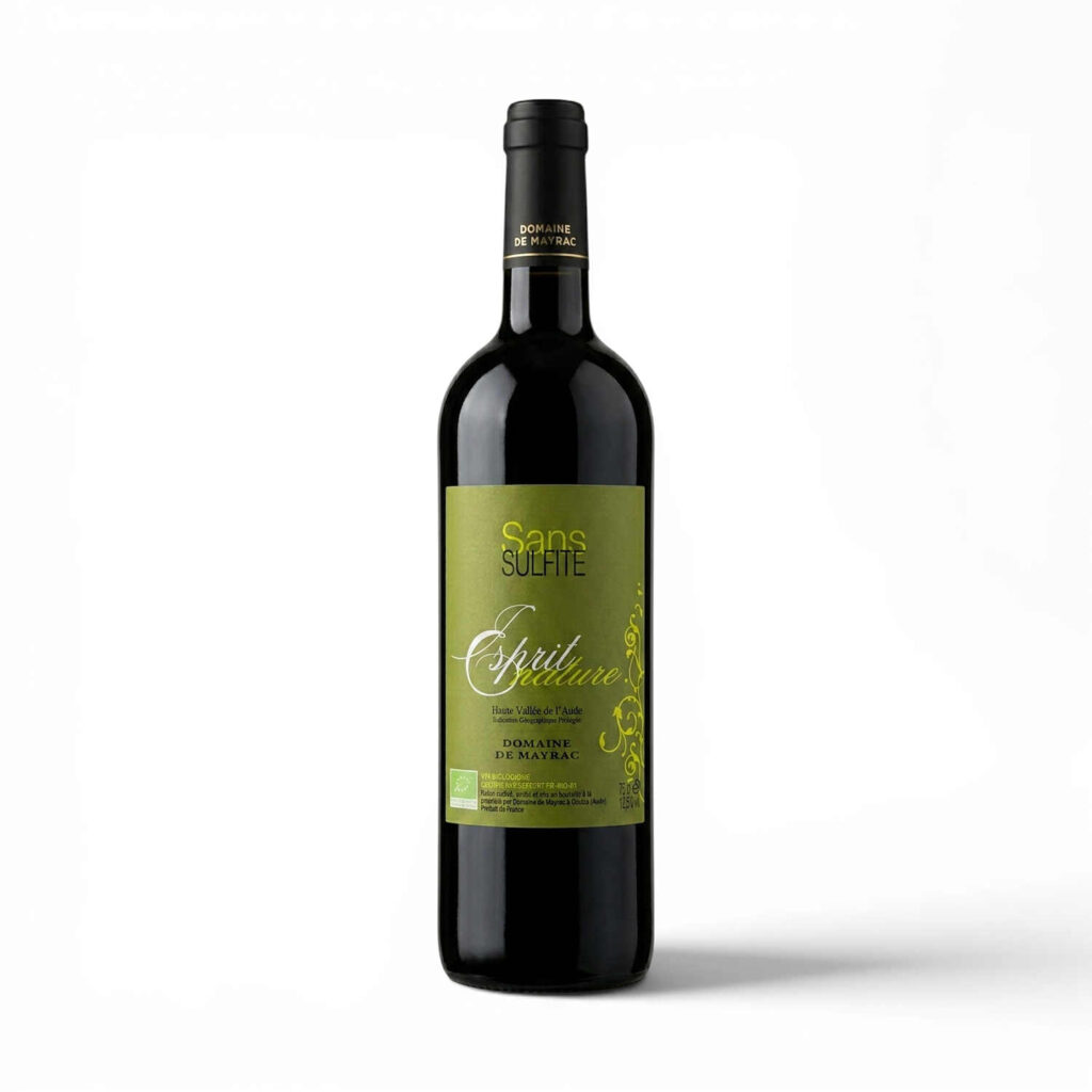 Vin Rouge Igp Esprit Nature 75cl Dommaine de Mayrac sans Sulfites