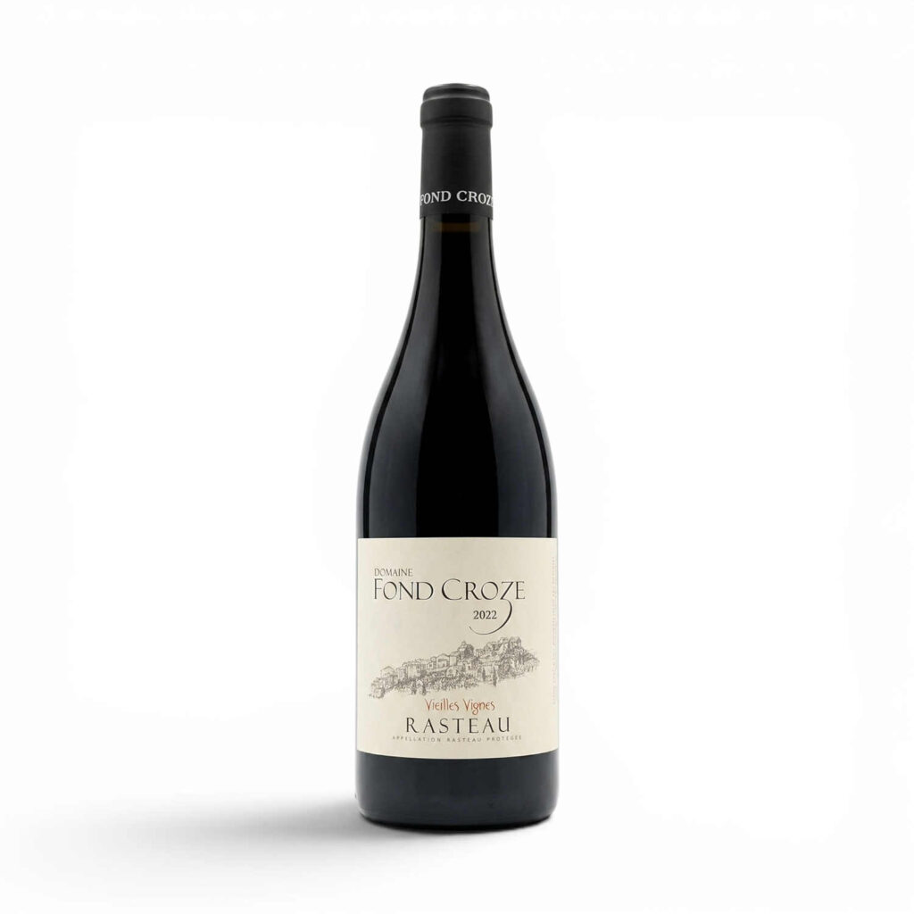 Vin rouge AOP Rasteau vieilles vignes 75 cl Domaine Fond Croze