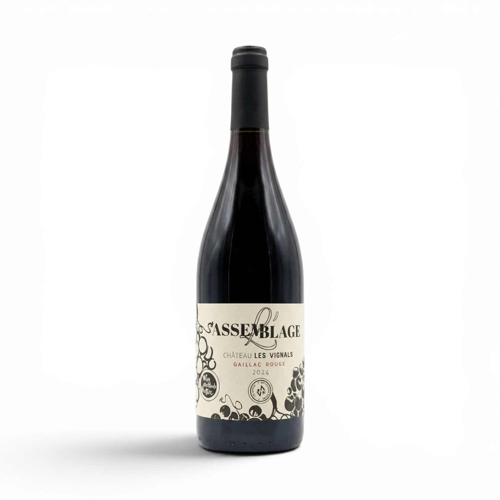 Vin rouge L’Assemblage sans sulfite 75 cl Château Les Vignals