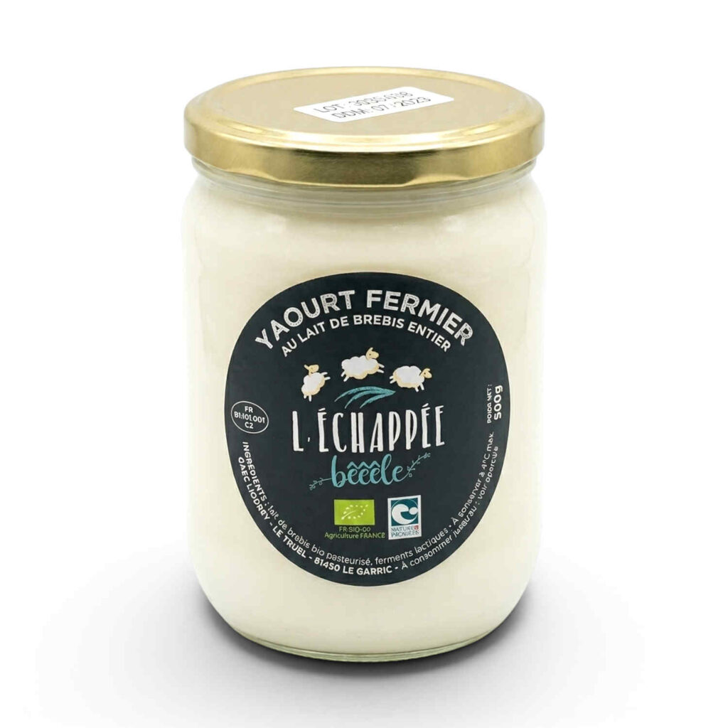 Yaourt de brebis Flânerie 500 g L’Échappée Bêêêle