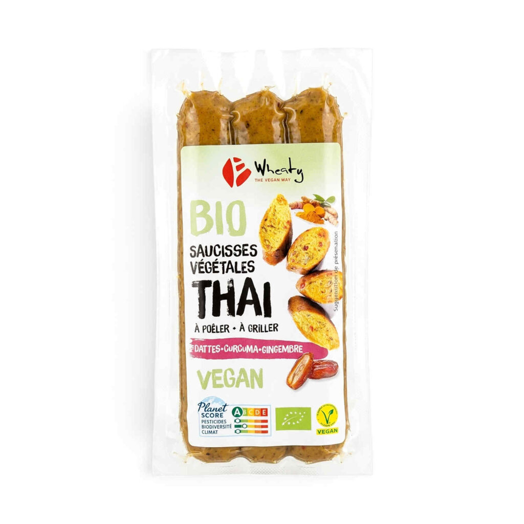 Saucisses Végétales Thai 120gr Wheaty