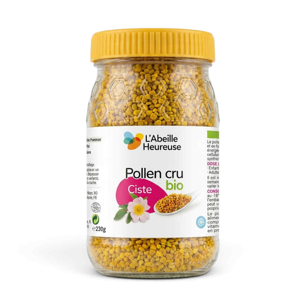 Pollen cru de ciste bio 230 g Abeille Heureuse