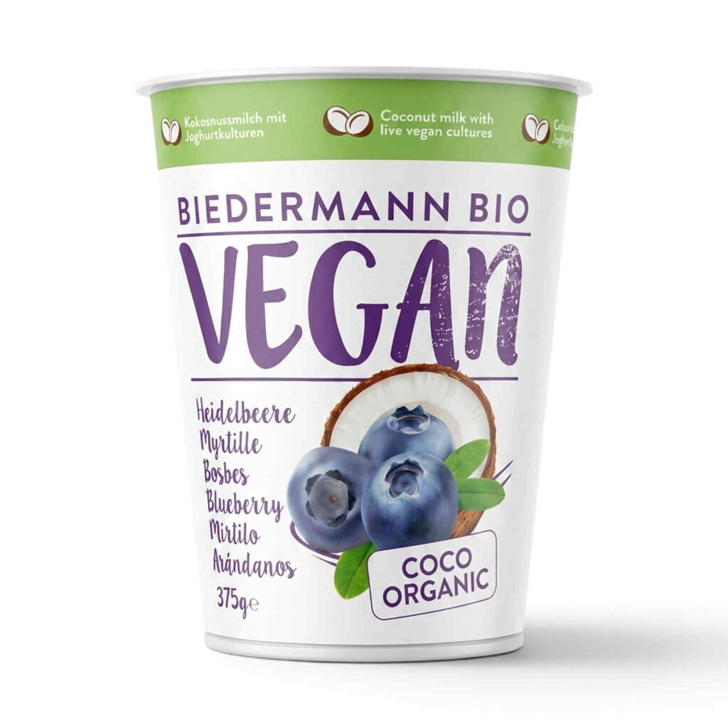 Dessert Coco Myrtille 375gr Biedermann