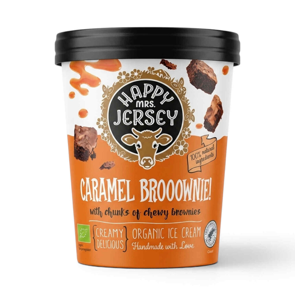 Glace Brownie 500ml Happy Mr Jersey
