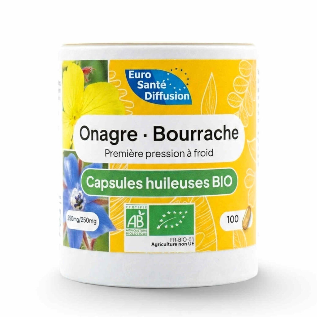 Huile d’onagre et de bourrache 100 gélules ESD