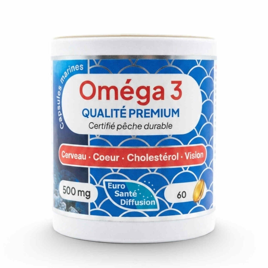 Huile oméga 3 500 mg 60 gélules ESD