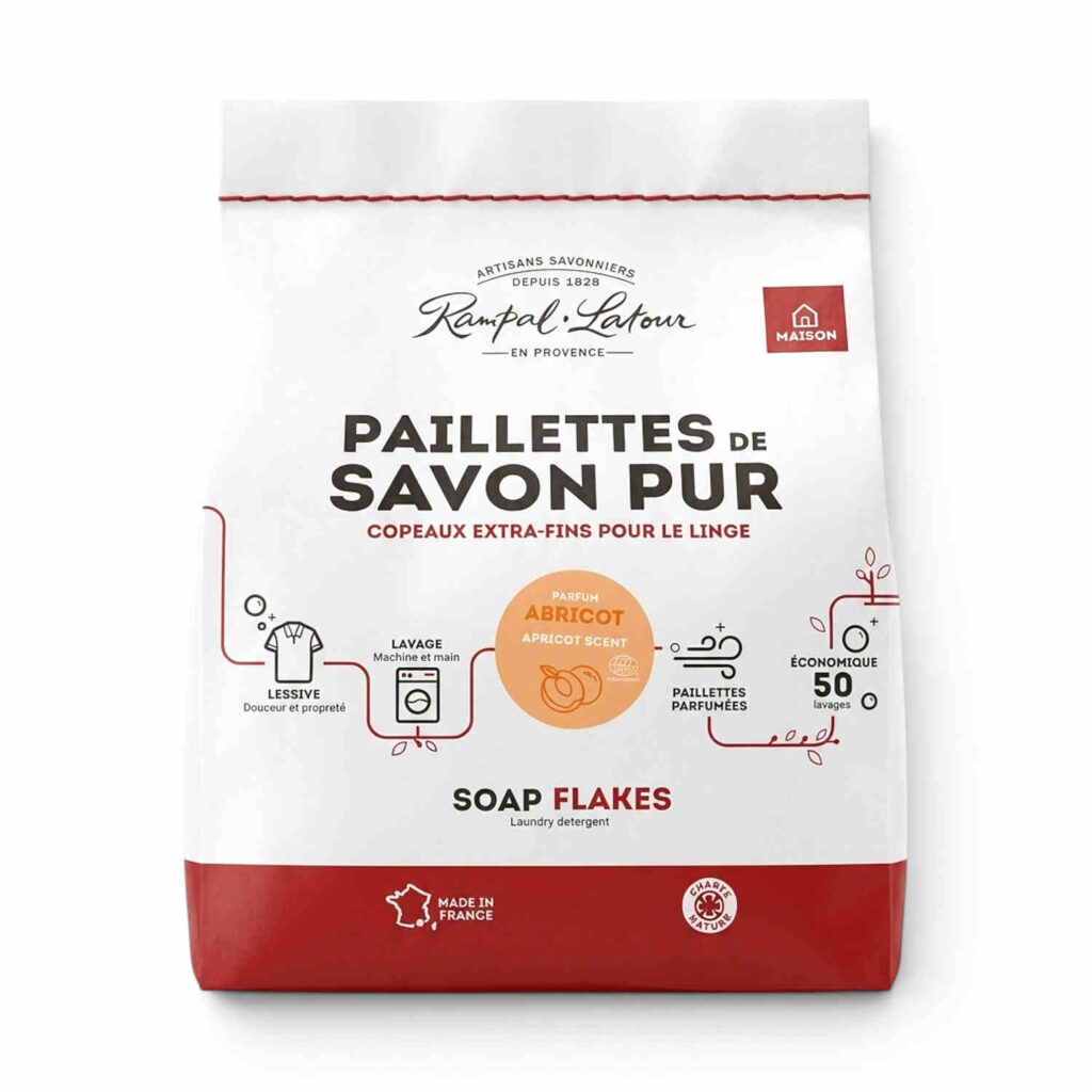 Paillettes de Savon Pur Abricot 750gr Rampal Latour
